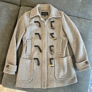 Banana Republic Women's Small Gray Wool Blend Pea Coat